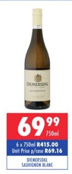 Diemersdal Sauvignon Blanc 750ml