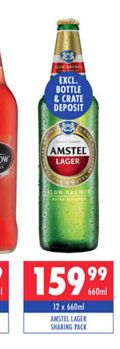 Ultra Liquors Amstel Lager Sharing Pack 12 x 660ml offer
