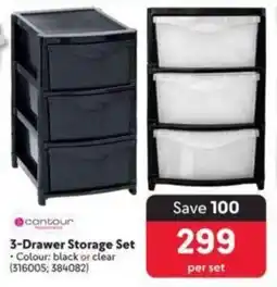 3-Drawer Storage Set