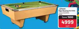 Makro Shoot Vegas Wood Top Pool Table offer