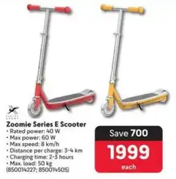 Makro Zoomie Series E Scooter offer