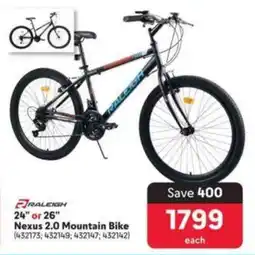 Makro RALEIGH 24" or 26" Nexus 2.0 Mountain Bike offer