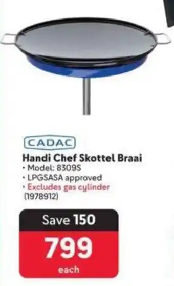 Makro CADAC Handi Chef Skottel Braai offer