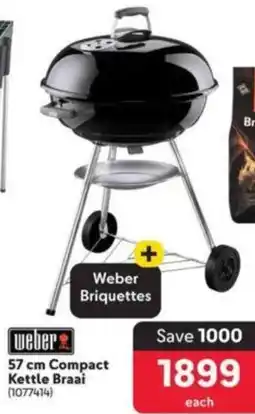 Makro Weber 57 cm Compact Kettle Braai offer