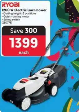 Makro RYOBI 1200 W Electric Lawnmower offer
