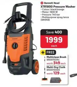Makro Bennett Read XTR1800 Pressure Washer offer