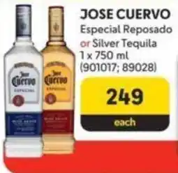 Makro JOSE CUERVO Especial Reposado or Silver Tequila offer