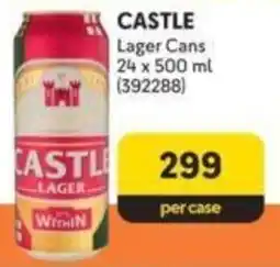 Makro CASTLE Lager Cans offer