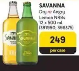 SAVANNA Dry or Angry Lemon NRBs