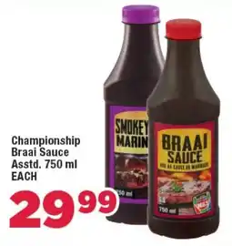 Championship Braai Sauce Asstd.