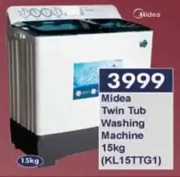 President Hyper Midea Twin Tub Washing Machine (KL15TTG1) offer