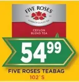 Goal Supermarket Five roses teabag offer