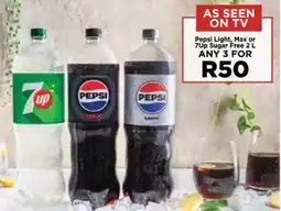 Food Lover's Market Pepsi Light, Max or 7Up Sugar Free offer
