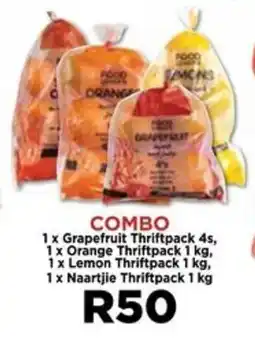 Food Lover's Market 1x Grapefruit Thriftpack, 1x Orange Thriftpack, 1x Lemon Thriftpack, 1 x Naartjie Thriftpack offer
