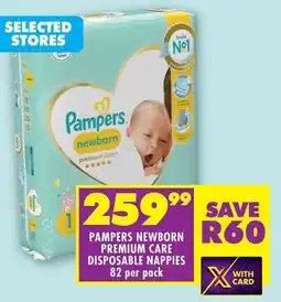 Shoprite Premium care disposable nappies offer