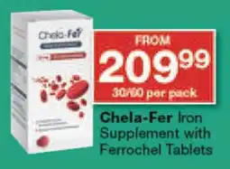 Checkers Chela-Fer Iron Supplement with Ferrochel Tablets offer