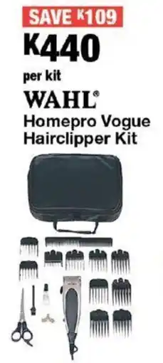 OK Furniture WAHL Homepro Vogue Hairclipper Kit offer