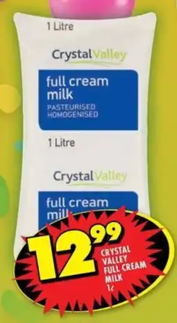 Shoprite Crystal valley full cream milk offer