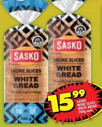 Shoprite Sasko more slices white bread offer