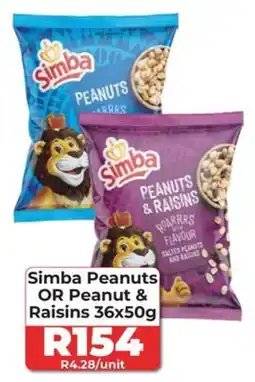 1UP Simba Peanuts OR Peanut & Raisins offer