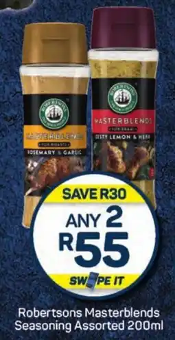 Pick n Pay Hypermarket Robertsons Masterblends Seasoning Assorted offer