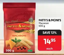 Makro FATTI'S & MONI'S Macaroni offer