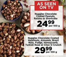 Food Lover's Market Nuggles Chocolate Coated Peanuts, Raisins or Shortcake offer
