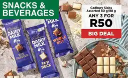 Food Lover's Market Cadbury Slabs Assorted offer
