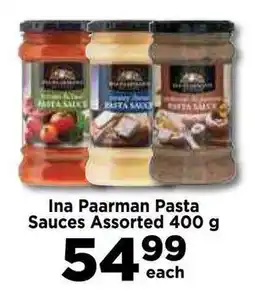 Food Lover's Market Ina Paarman Pasta Sauces Assorted offer