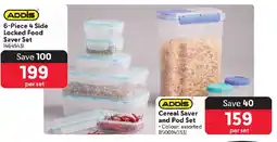 Makro ADDIS 6-Piece 4 Side Locked Food Saver Set offer
