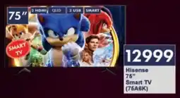 President Hyper Hisense 75" Smart TV (75A6K) offer