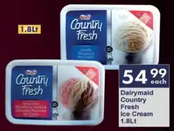 President Hyper Dairymaid Country Fresh Ice Cream offer