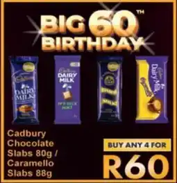 President Hyper Cadbury Chocolate Slabs/ Caramello Slabs offer