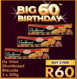 President Hyper De Vries Shortbread Biscuits offer