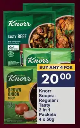 President Hyper Knorr Soups Regular/ Tasty 2 in 1 Packets offer
