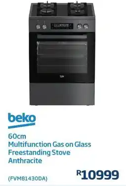 Save Multifunction Gas on Glass Freestanding Stove Anthracite offer