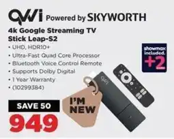 HiFi Corp SKYWORTH 4k Google Streaming TV Stick Leap-S2 offer