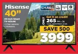 HiFi Corp Hisense 40-inch Smart TV-40A4K offer