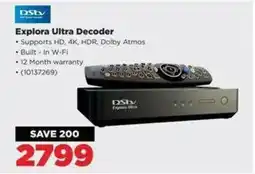HiFi Corp DStv Explora Ultra Decoder offer