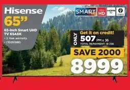 HiFi Corp Hisense 65-inch Smart UHD TV 65A6K offer
