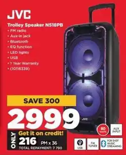 HiFi Corp JVC Trolley Speaker N518PB offer