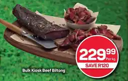 Pick n Pay Hypermarket Bulk Kiosk Beef Biltong offer