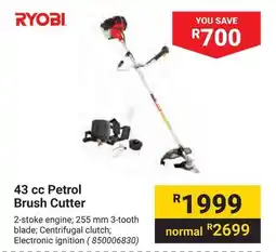 Builders Warehouse RYOBI 43 cc Petrol Brush Cutter offer