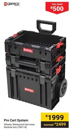 Builders Warehouse Pro Cart System offer