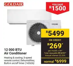 Builders Warehouse GOLDAIR 12 000 BTU Air Conditioner offer