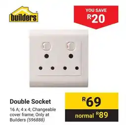 Builders Warehouse Double Socket offer