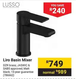 Builders Warehouse Liro Basin Mixer offer
