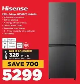 HiFi Corp Hisense Fridge H310BIT Metallic offer