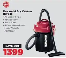 HiFi Corp Max Wet & Dry Vacuum HWD35 offer