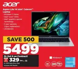 HiFi Corp Acer Aspire Lite 14 Intel Celeron Laptop offer